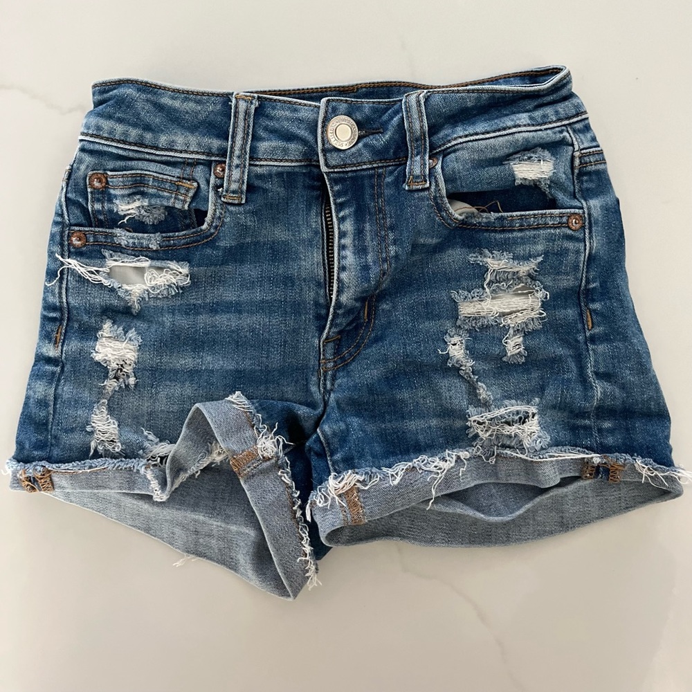 American Eagle jean shorts size 00